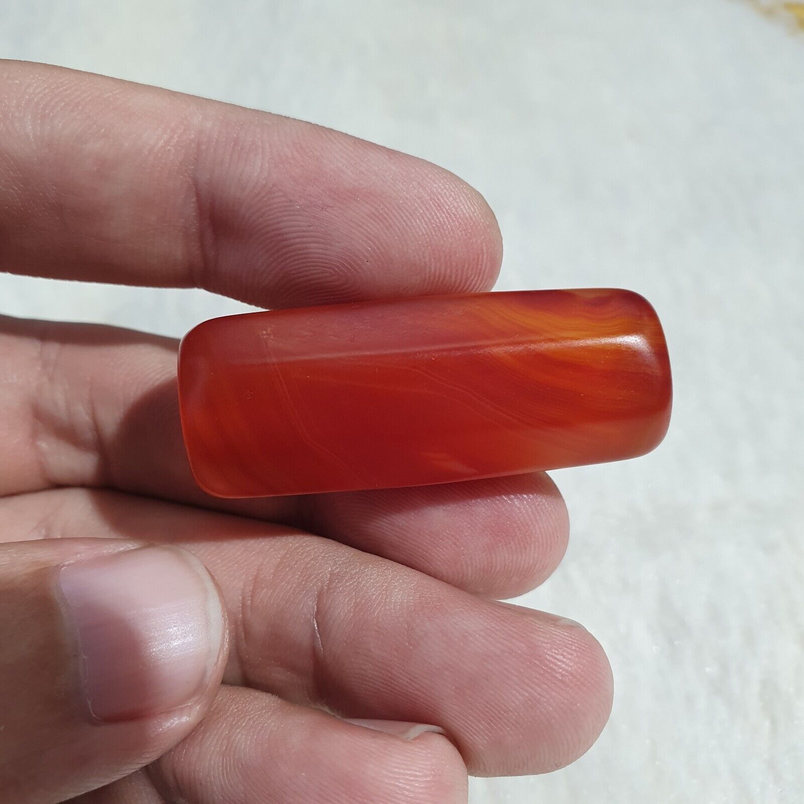 carnelian Vintage rare Himalayan Tibetan Red Agate large Bead C-RD-1