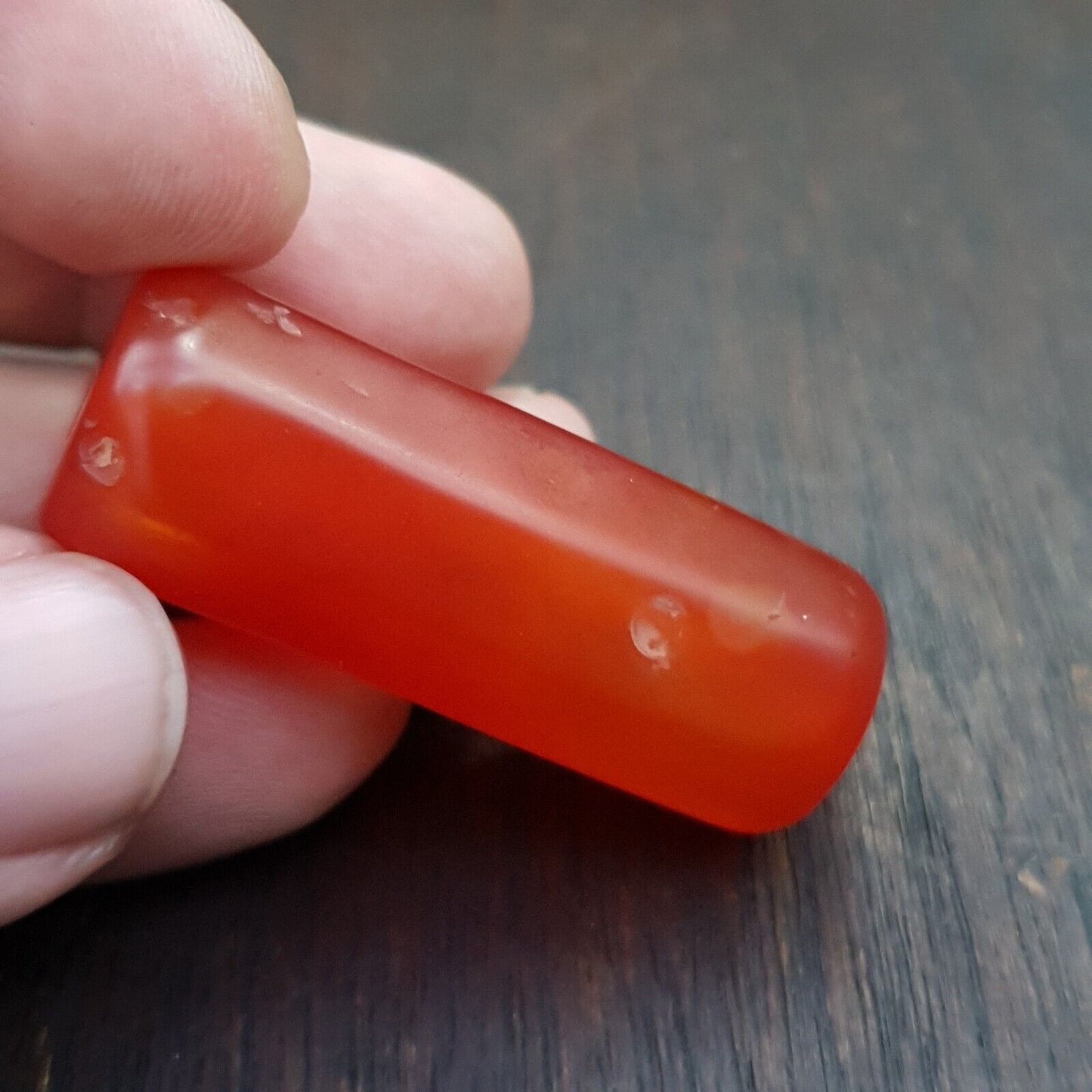 紅玉髓復古稀有喜馬拉雅藏紅瑪瑙大珠 C-RD-3 
