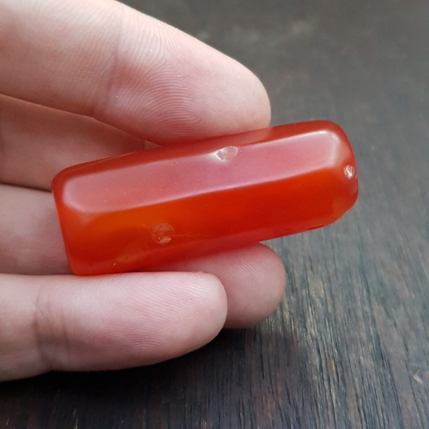 紅玉髓復古稀有喜馬拉雅藏紅瑪瑙大珠 C-RD-3 