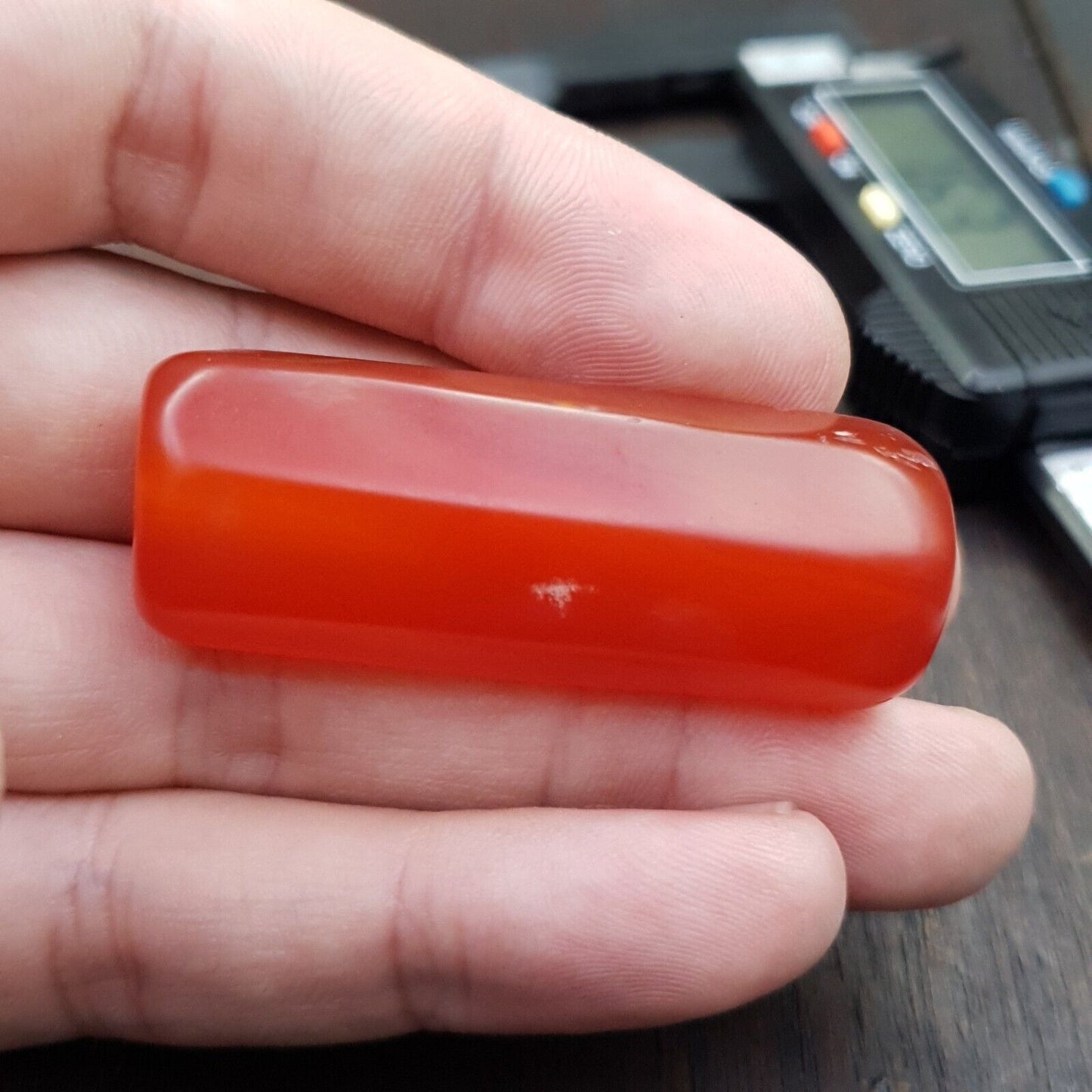 紅玉髓復古稀有喜馬拉雅藏紅瑪瑙大珠 C-RD-2 