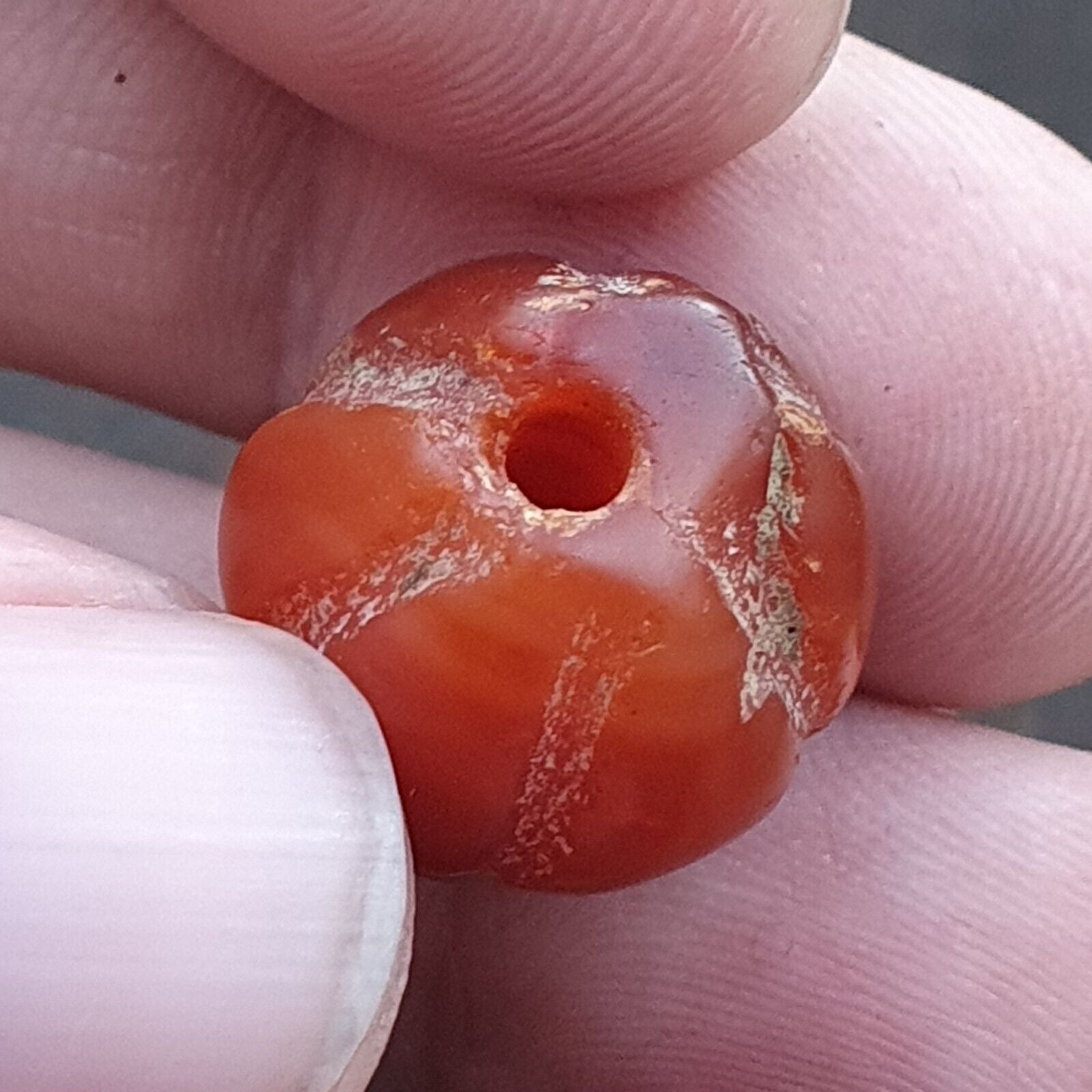 Lot 9 Antique Red Agate Himalayan Tibetan African Agate carnelian Beads