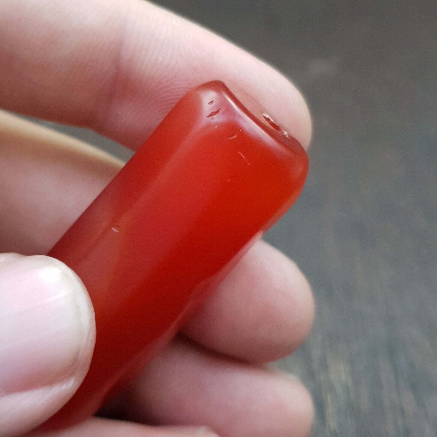 紅玉髓復古稀有喜馬拉雅藏紅瑪瑙大珠 C-RD-3 