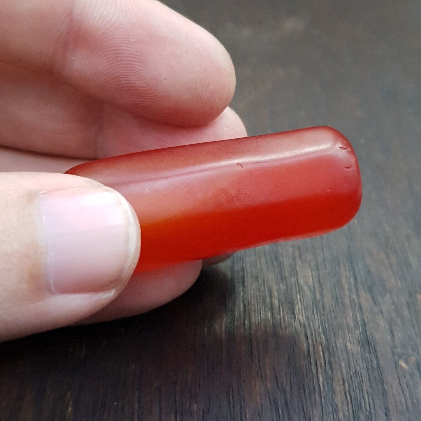 紅玉髓復古稀有喜馬拉雅藏紅瑪瑙大珠 C-RD-3 