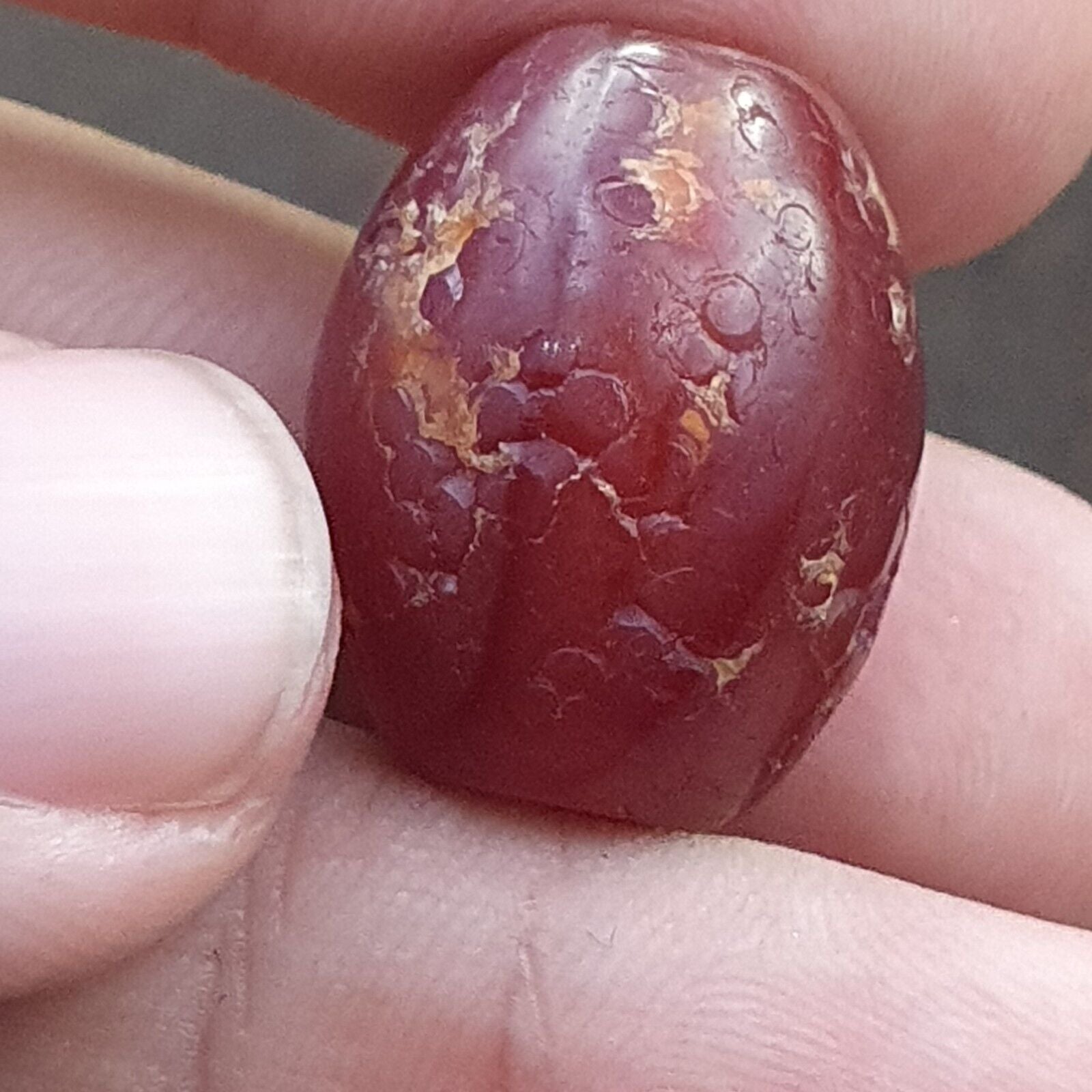 Lot 9 Antique Red Agate Himalayan Tibetan African Agate carnelian Beads
