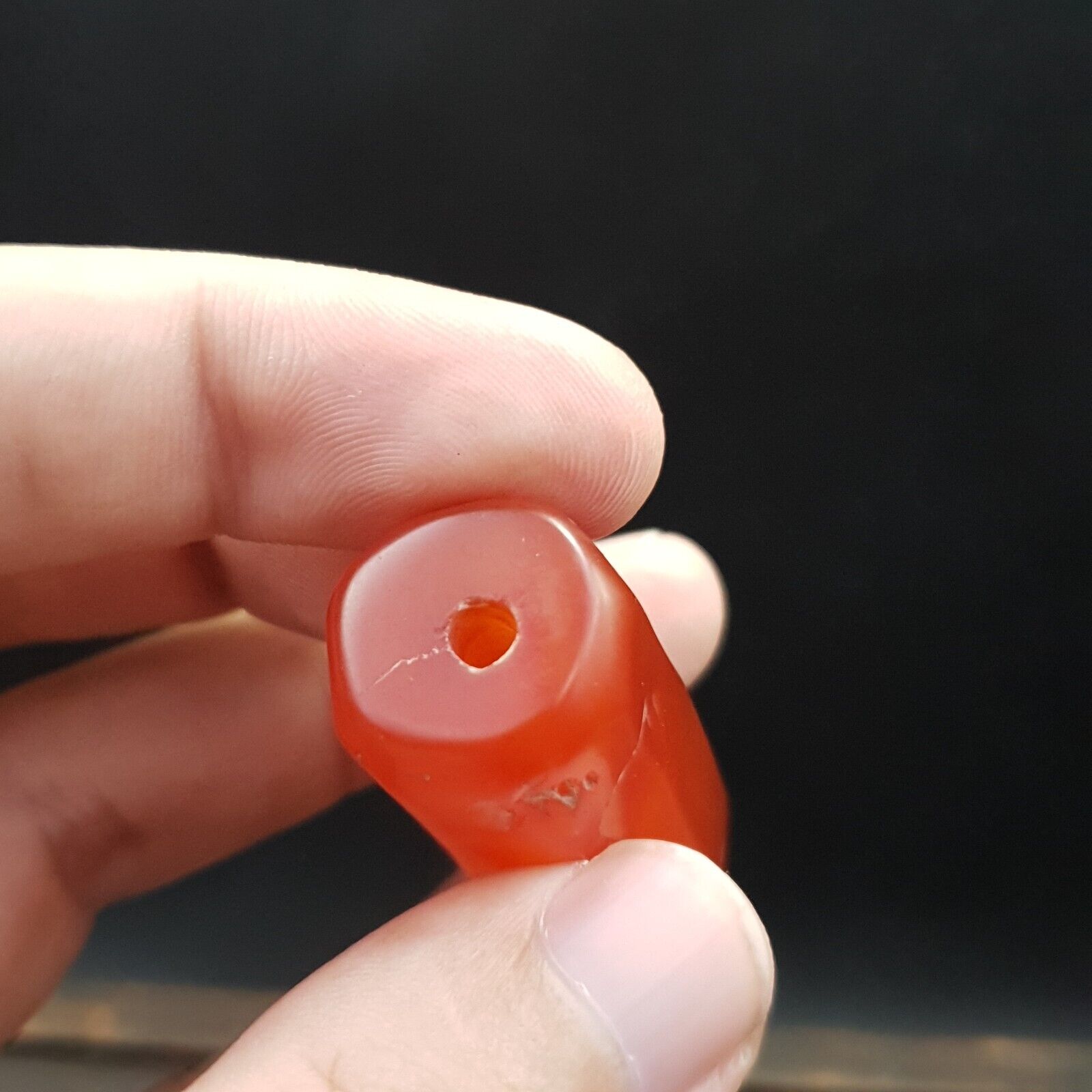 carnelian Vintage rare Himalayan Tibetan Red Agate large Bead C-RD-2