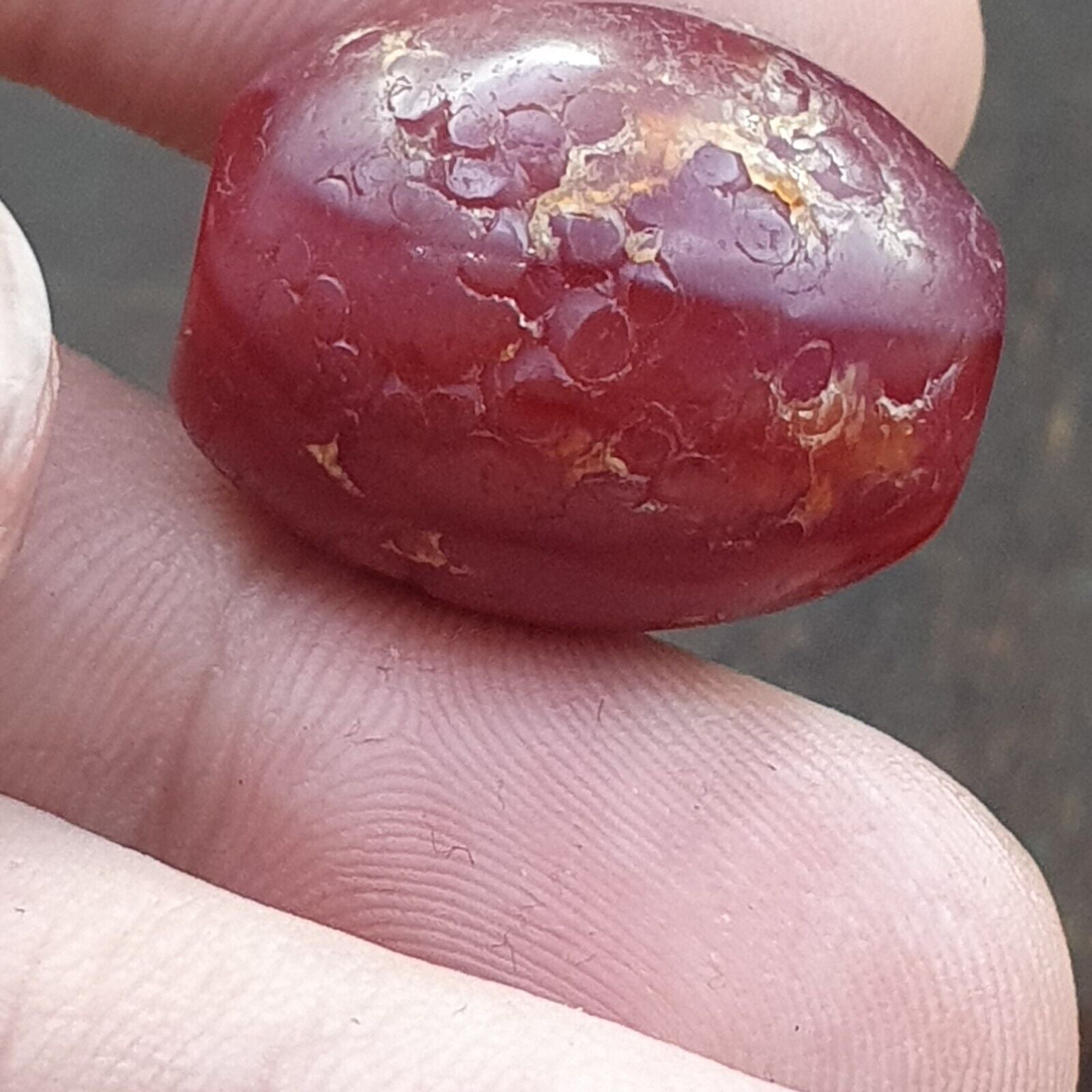 Lot 9 Antique Red Agate Himalayan Tibetan African Agate carnelian Beads
