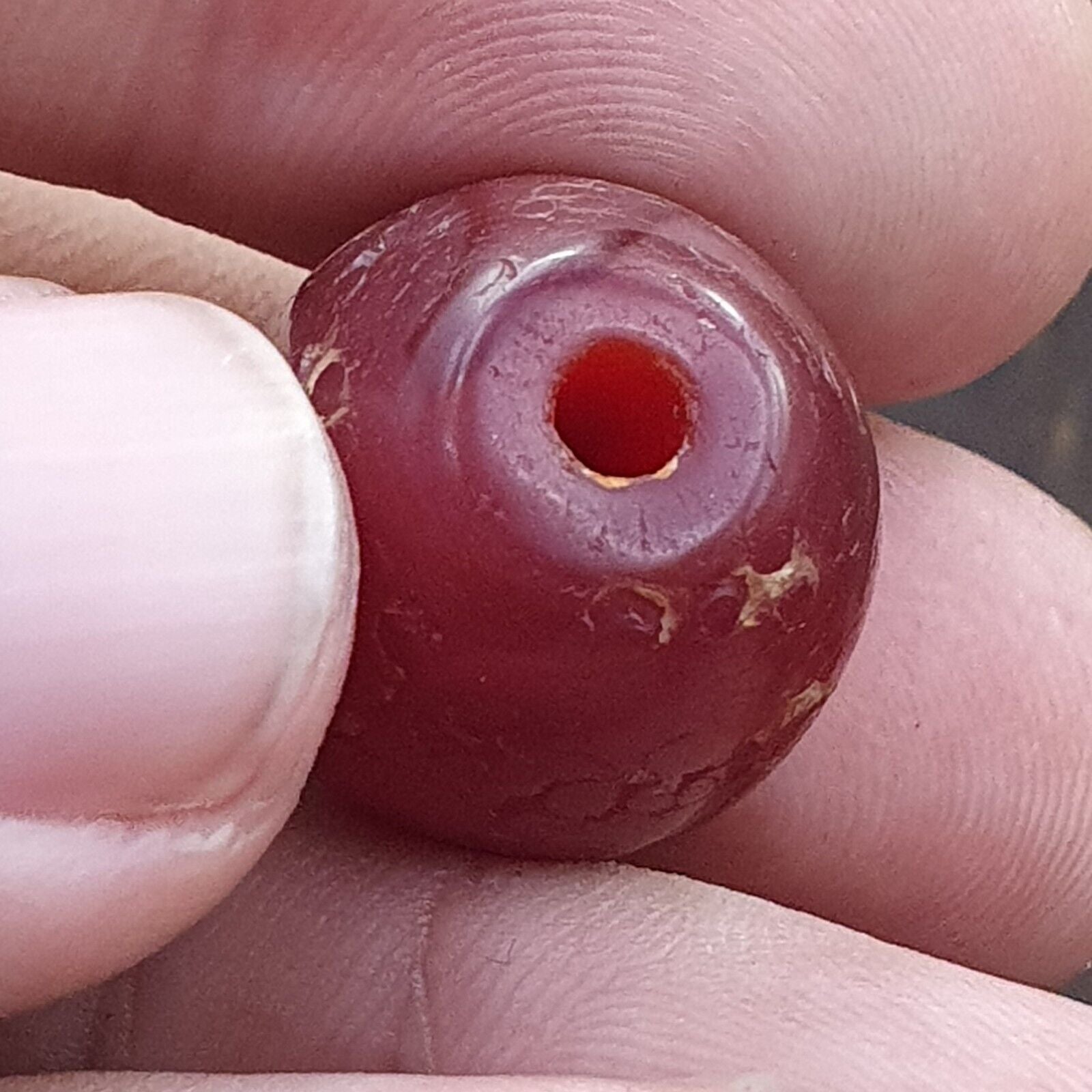 Lot 9 Antique Red Agate Himalayan Tibetan African Agate carnelian Beads