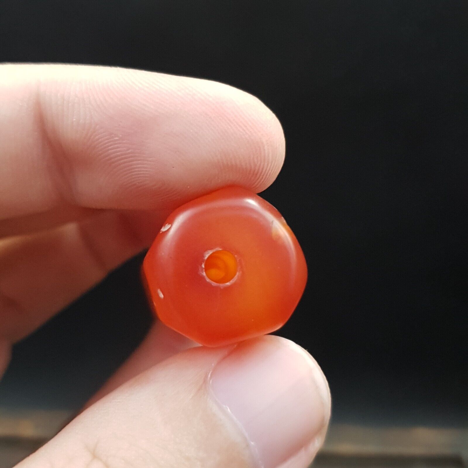 carnelian Vintage rare Himalayan Tibetan Red Agate large Bead C-RD-2