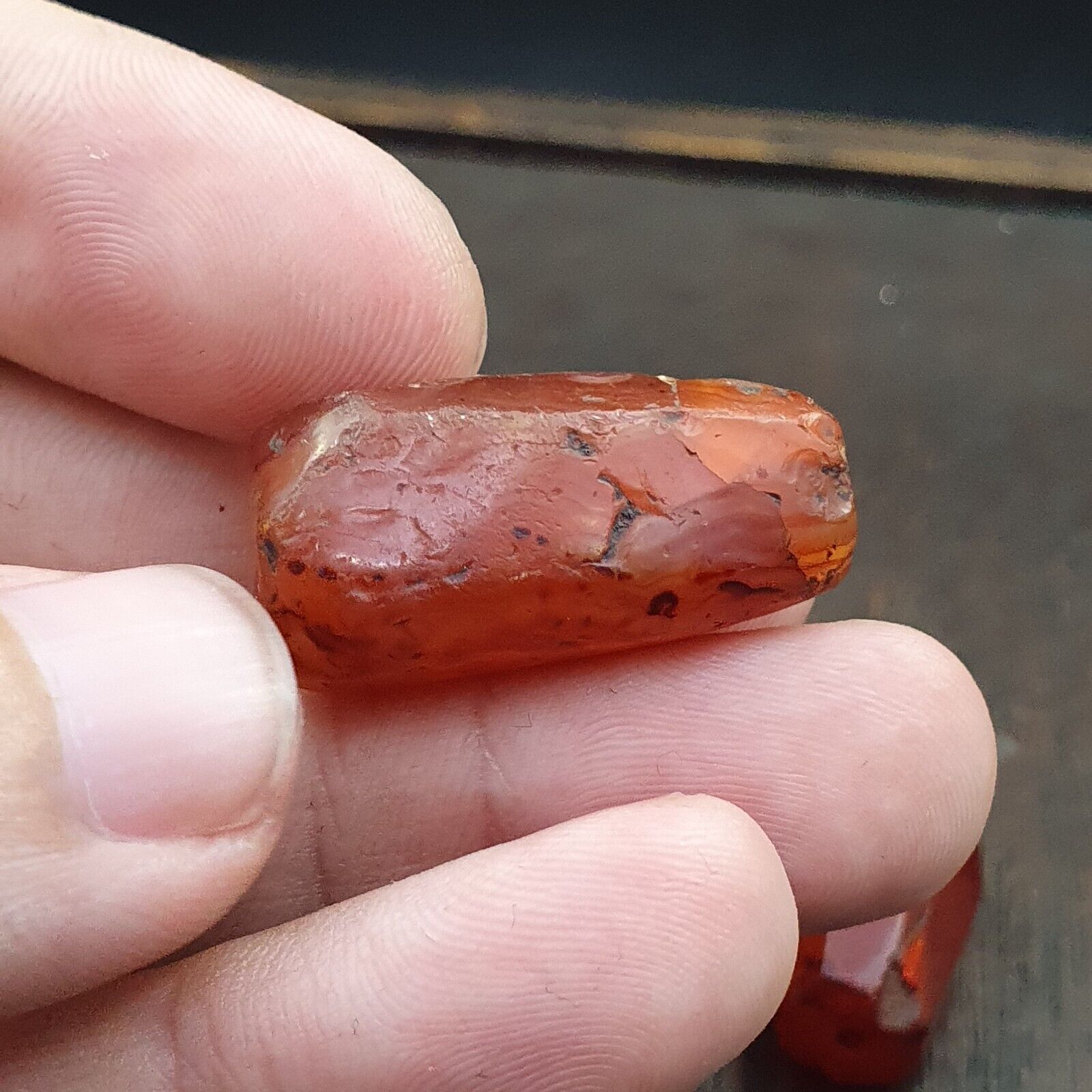 Lot 9 Antique Red Agate Himalayan Tibetan African Agate carnelian Beads