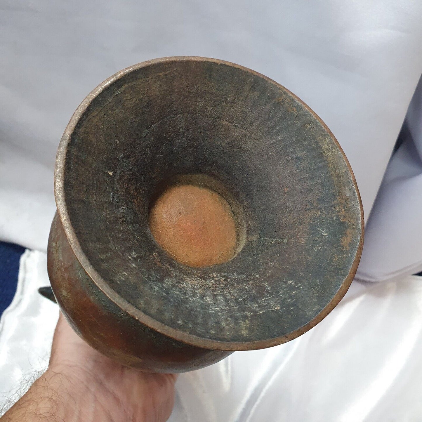 19 世紀古董青銅銅壺手工雕刻博物館品質獨特茶壺