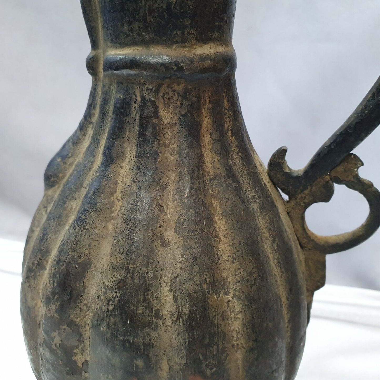 古董青銅壺手工雕刻博物館品質獨特茶壺