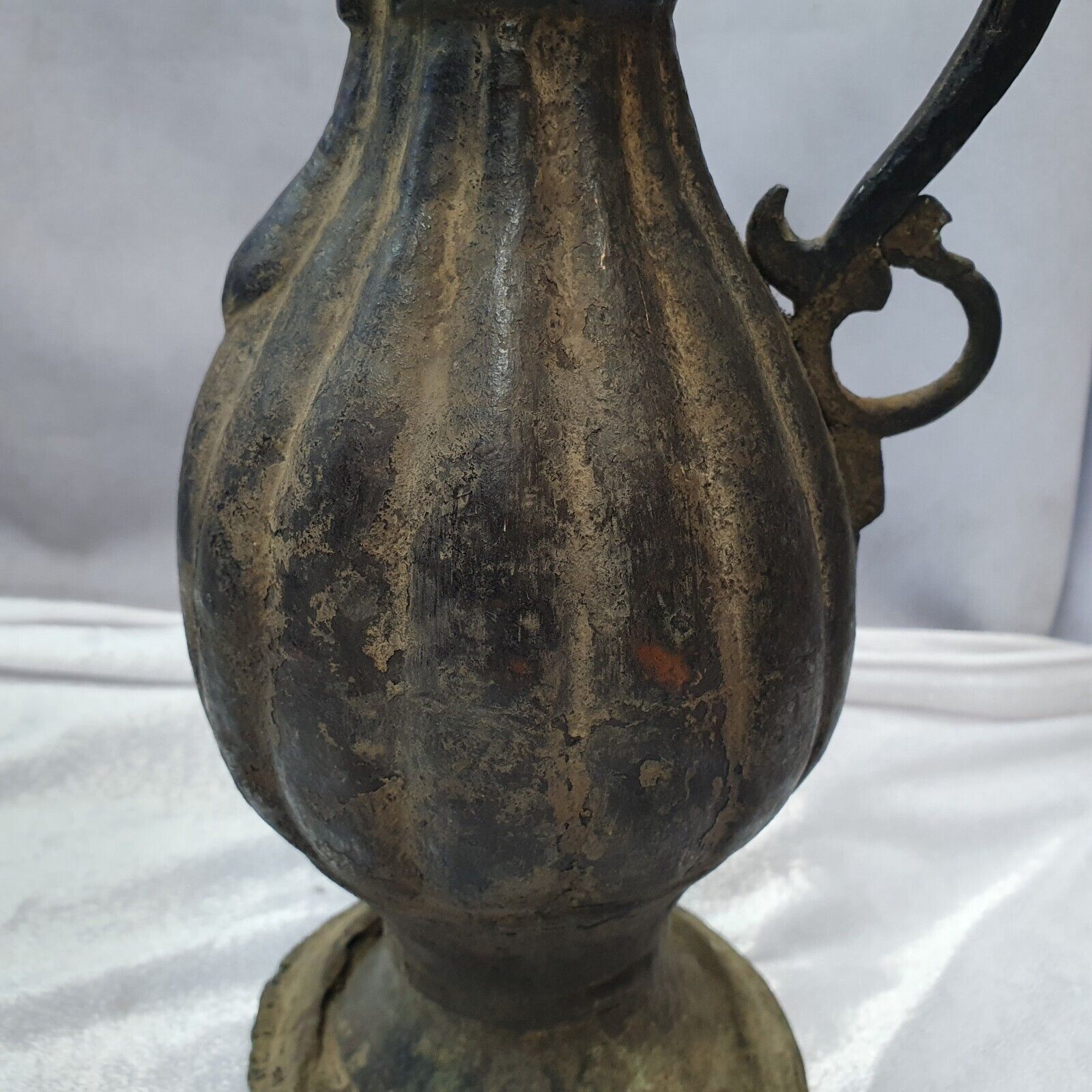 Antique Bronze jug Hand Carved Museum Quality Unique Tea Pot