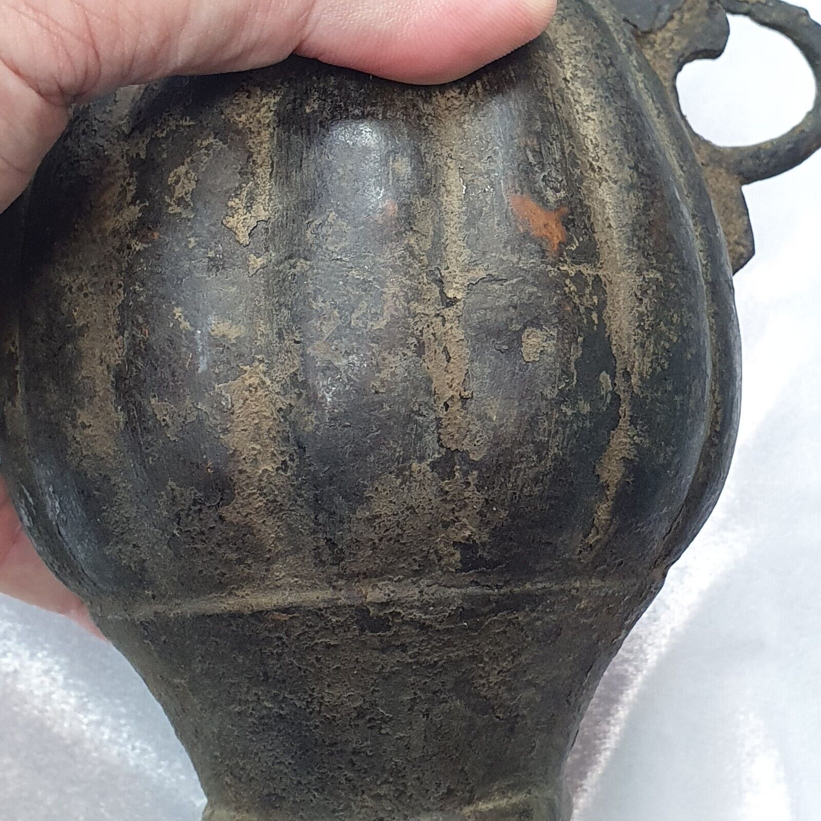 Antique Bronze jug Hand Carved Museum Quality Unique Tea Pot