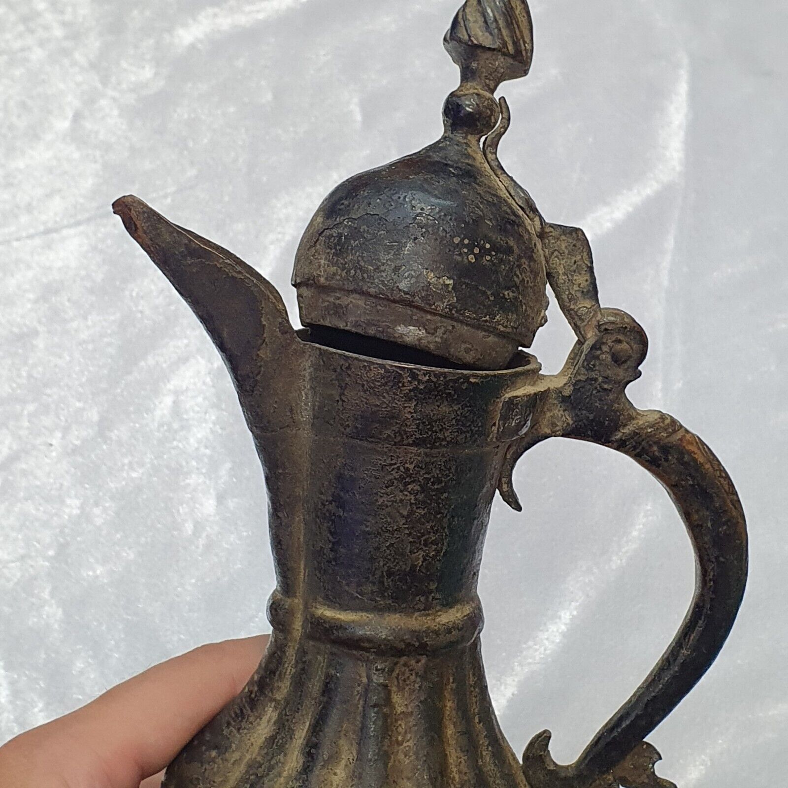 Antique Bronze jug Hand Carved Museum Quality Unique Tea Pot