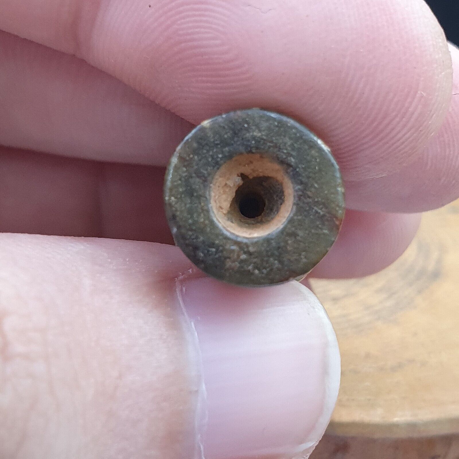 EARLY CHINESE Green JADE BEAD PENDANT  Haitian Jade certificate Provided-2460