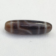 Antique Old Tibetan 2 Eyes Agate stone Dzi Bead Amulet HQ-A-1