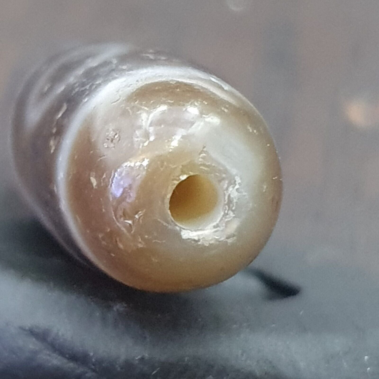 Antique Old Tibetan 2 Eyes Agate stone Dzi Bead Amulet HQ-A-1