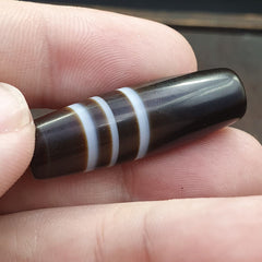 Antique Old Yemeni Agate Natural Rare pattern Banded Agate Bead  BD-A-5
