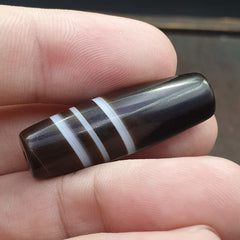 Antique Old Yemeni Agate Natural Rare pattern Banded Agate Bead  BD-A-5