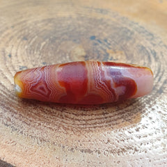 Antique Old Yemeni crystal in Agate Middle Eastern red Agate Bead AMD-45