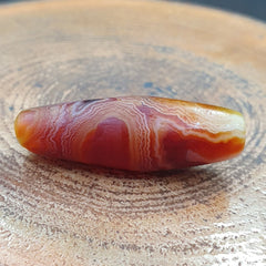 Antique Old Yemeni crystal in Agate Middle Eastern red Agate Bead AMD-45