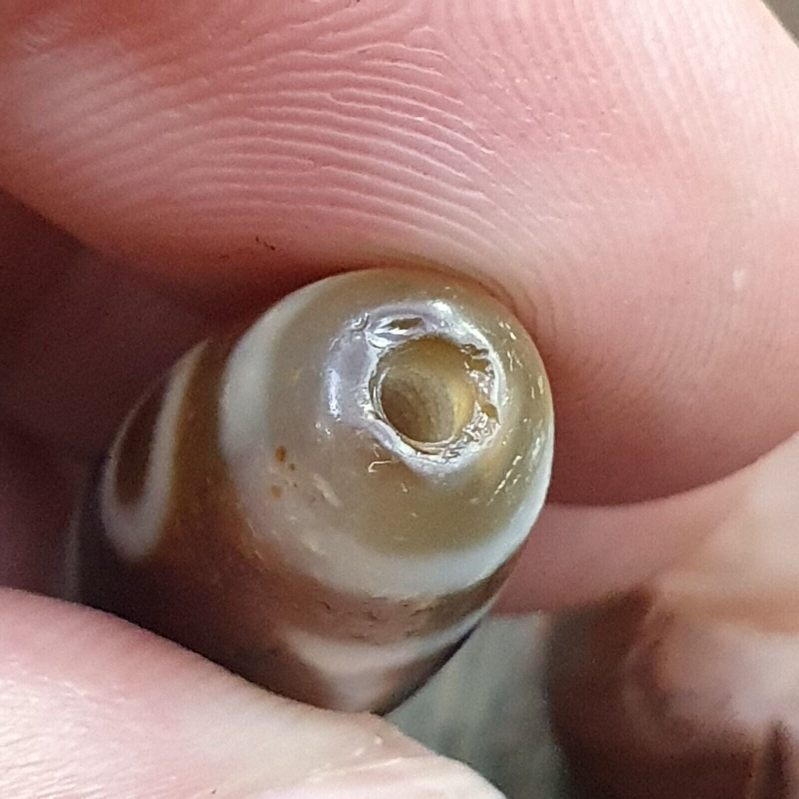 High Quality Antique Tibetan 2 Eyes Agate stone Dzi Bead Amulet HQ-8-1