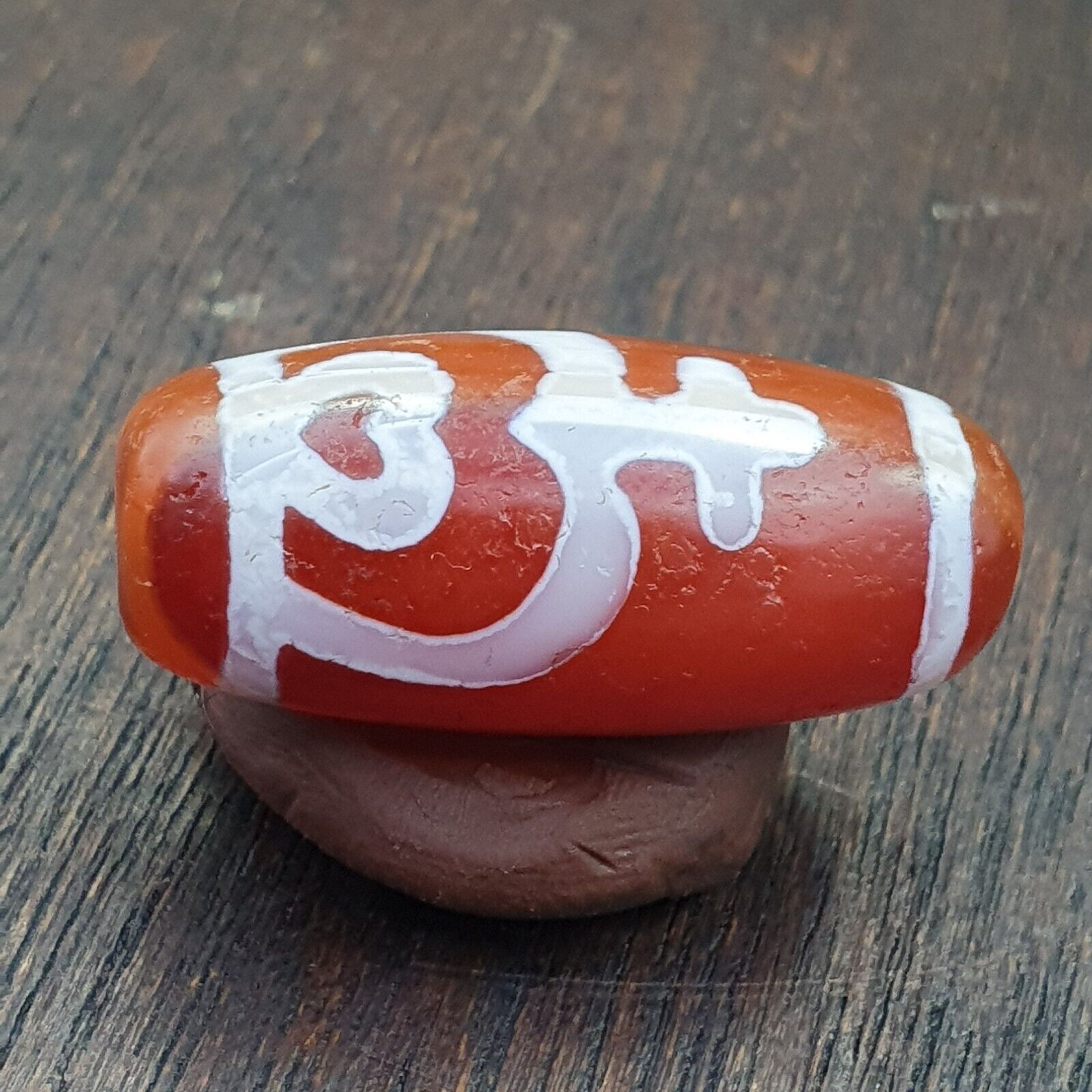 Antique HIMALAYAN Indo Tibetan Central Asian Etched Agate bead AGT-3