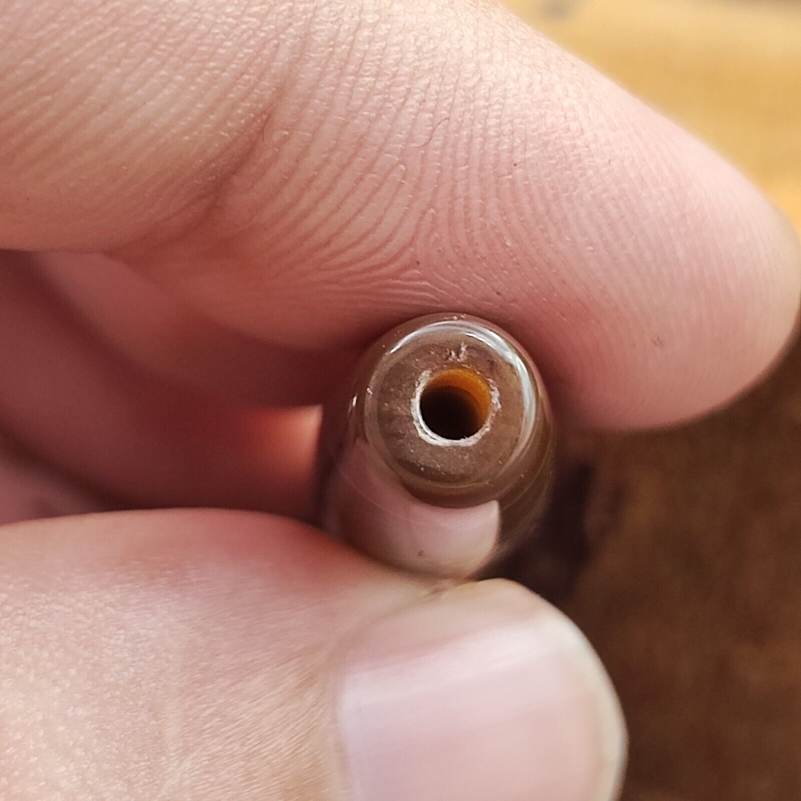 Vintage Old Yemeni Agate Natural Eye Rare pattern Banded Agate Bead  YM-4