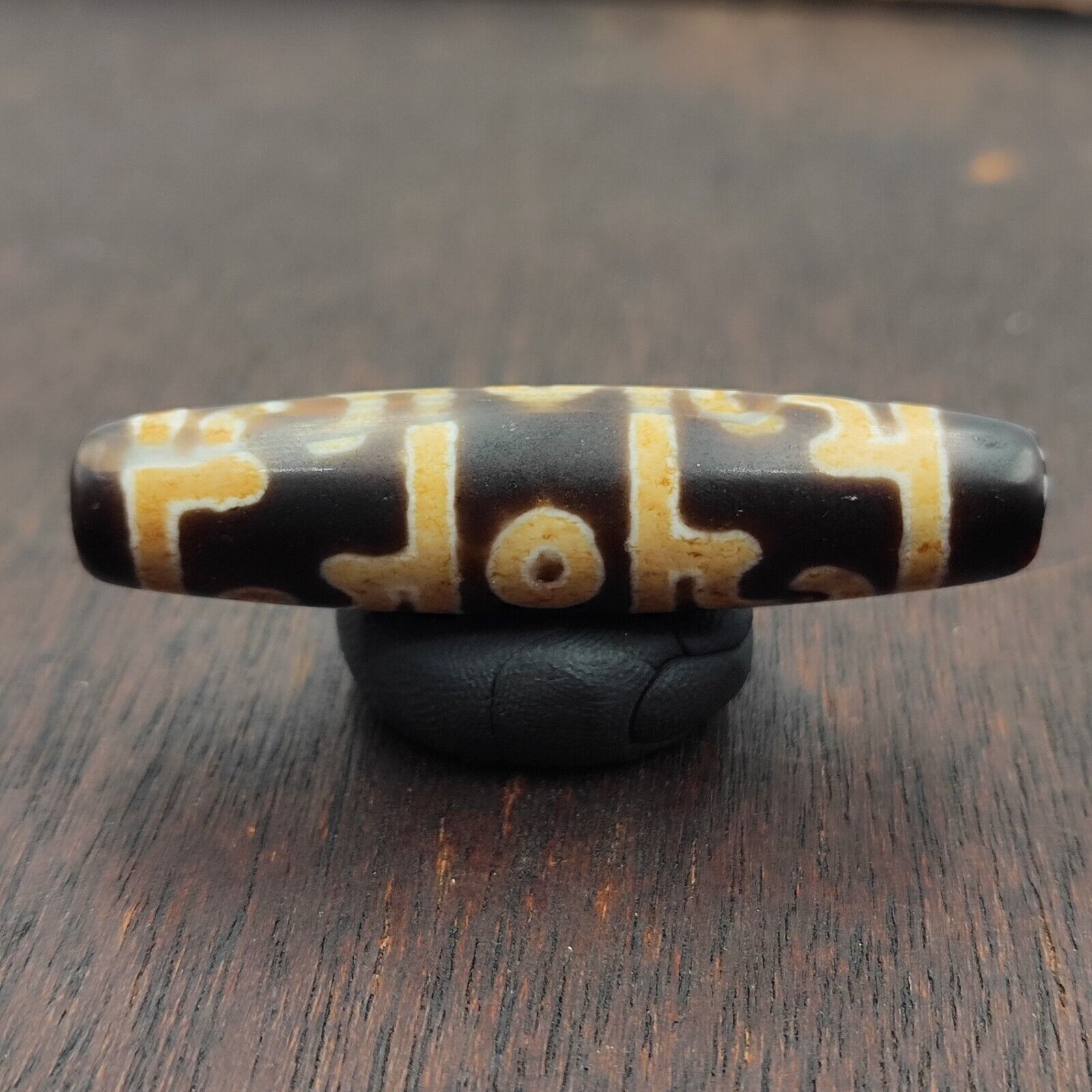 Vintage Old Tibetan 3 Eyes Agate stone Dzi Bead Amulet TB-9-1