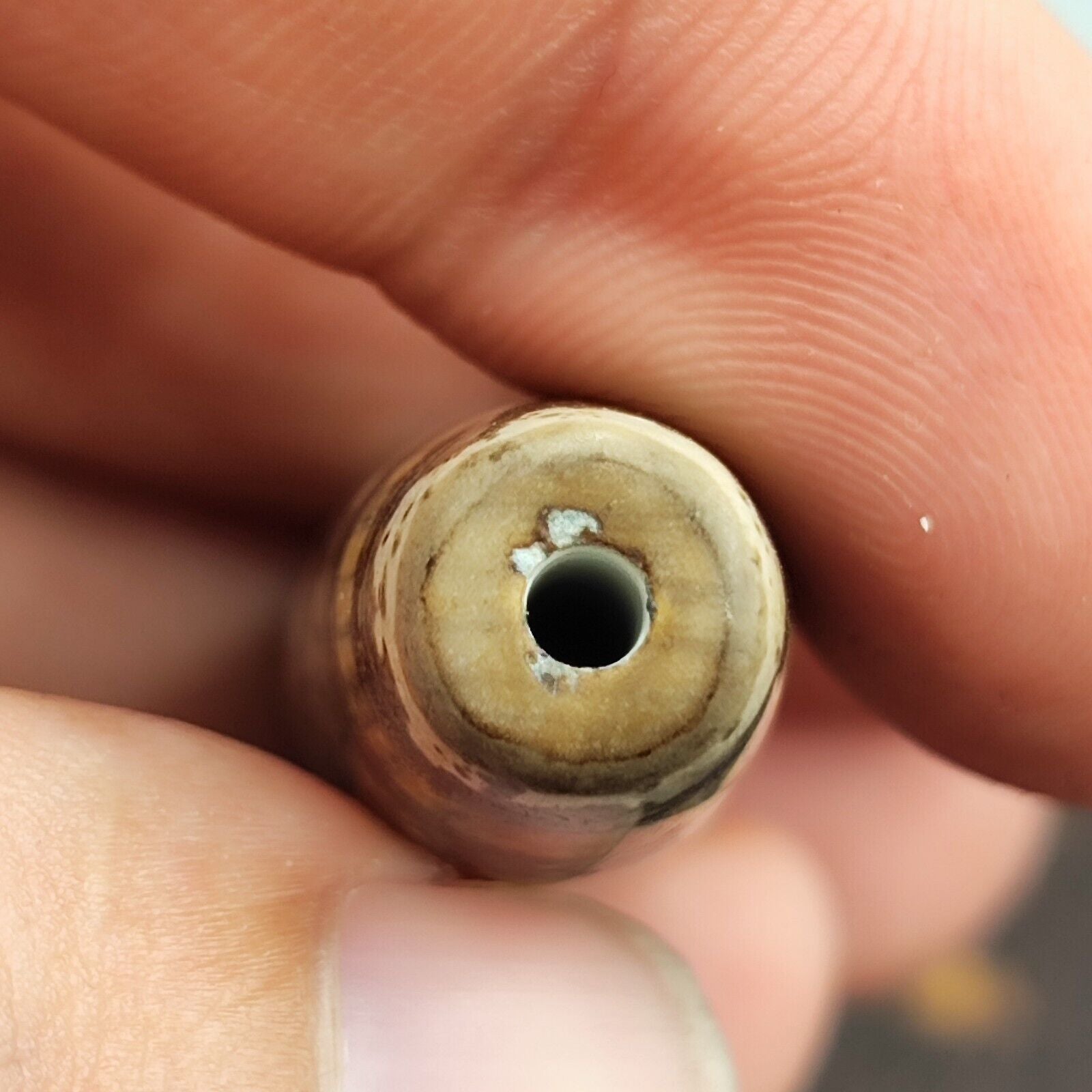 Vintage Old Tibetan 2 Eyes Agate stone Dzi Bead Amulet TB-9-5