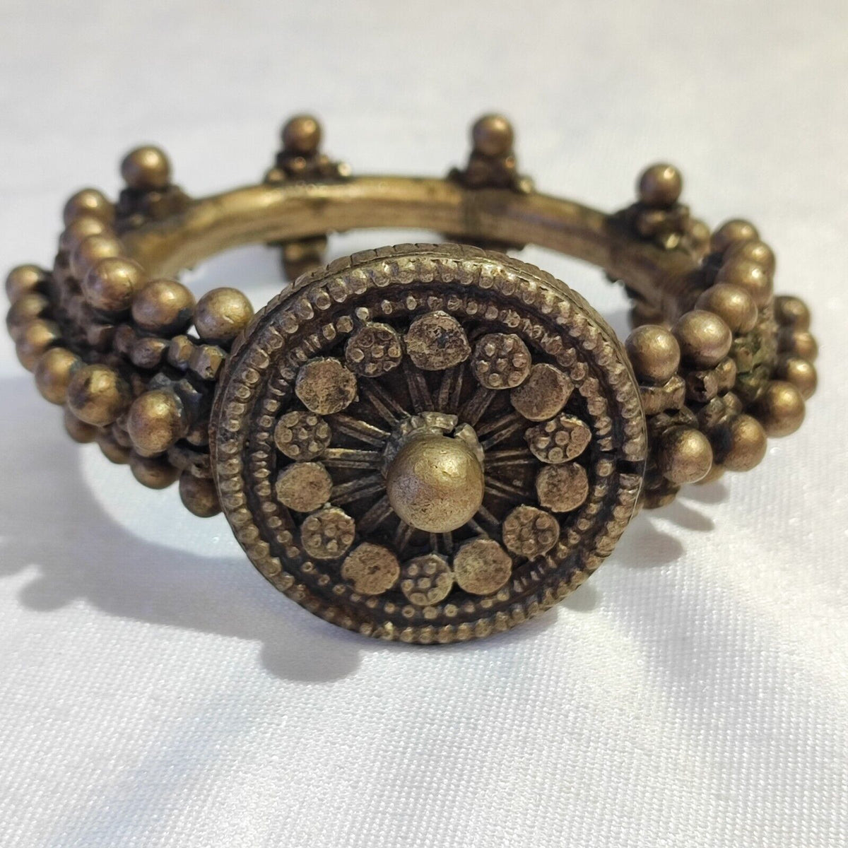 Antique Vintage Wonderful Middle Eastern Brass Bronze Bracelet