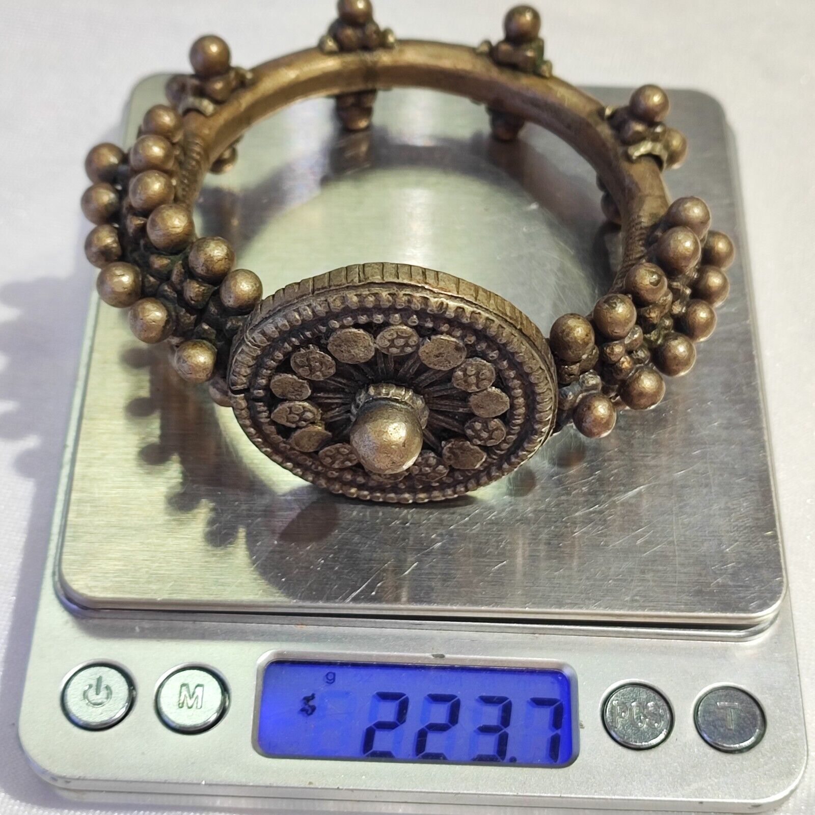 Antique Vintage Wonderful Middle Eastern Brass Bronze Bracelet