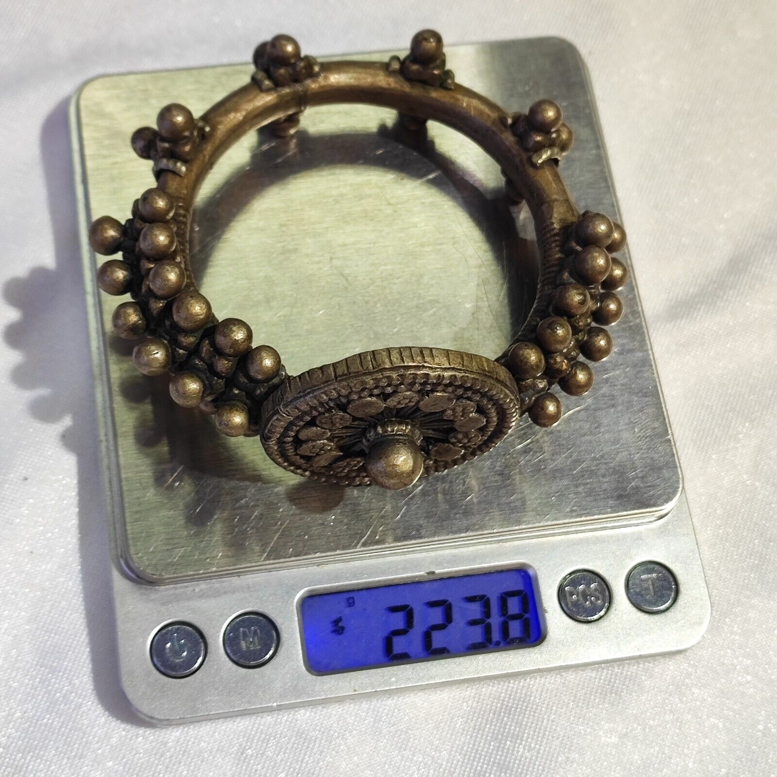 Antique Vintage Wonderful Middle Eastern Brass Bronze Bracelet