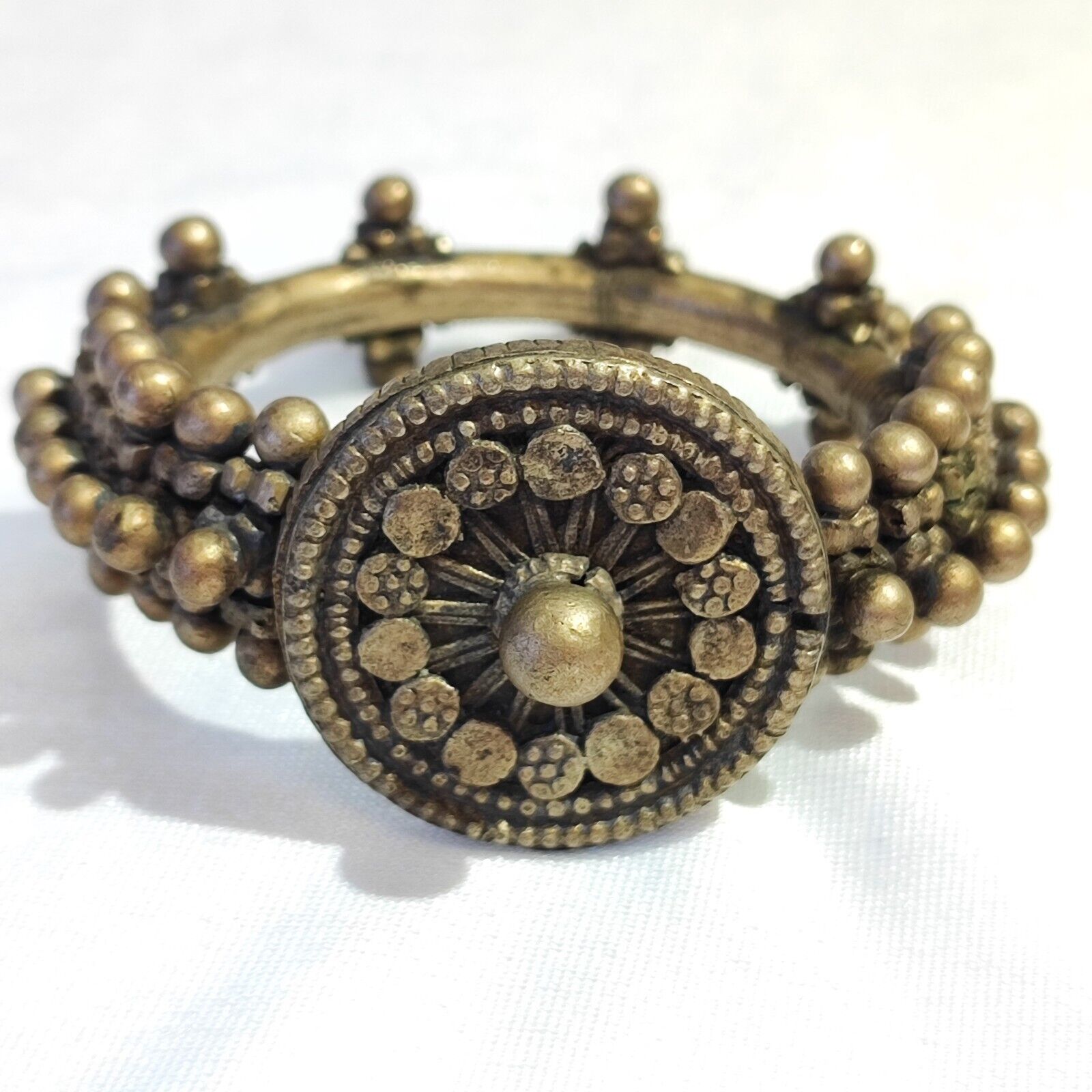Antique Vintage Wonderful Middle Eastern Brass Bronze Bracelet