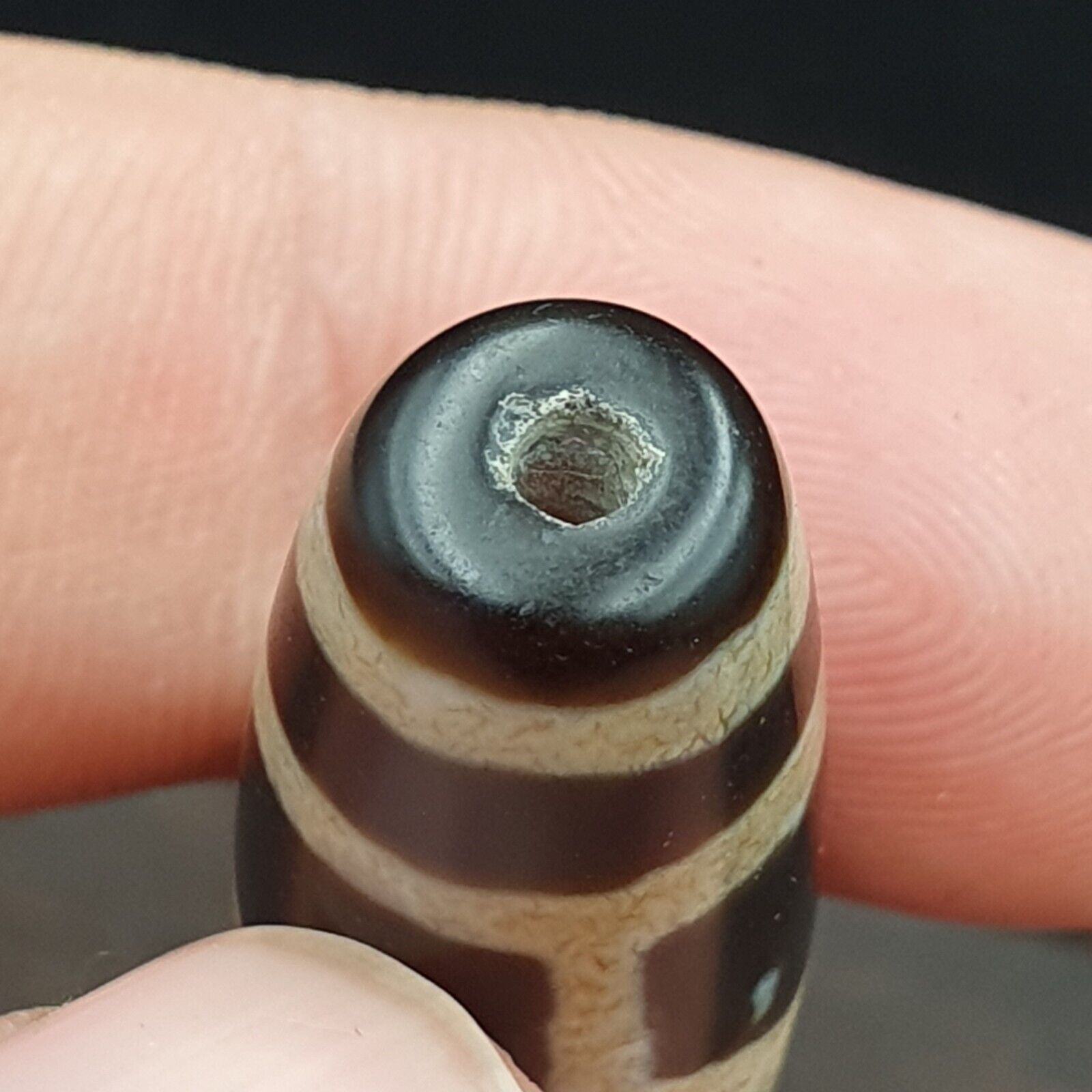 Rare Pattern Tibetan dzi bead old amulet Agate Tibet gzi pendant