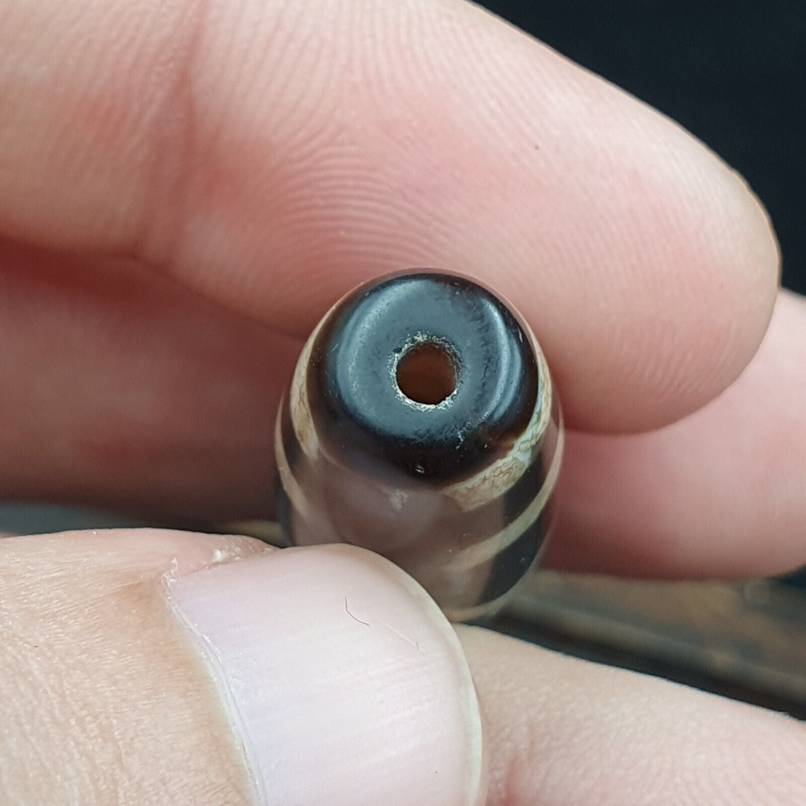 Rare Pattern Tibetan dzi bead old amulet Agate Tibet gzi pendant