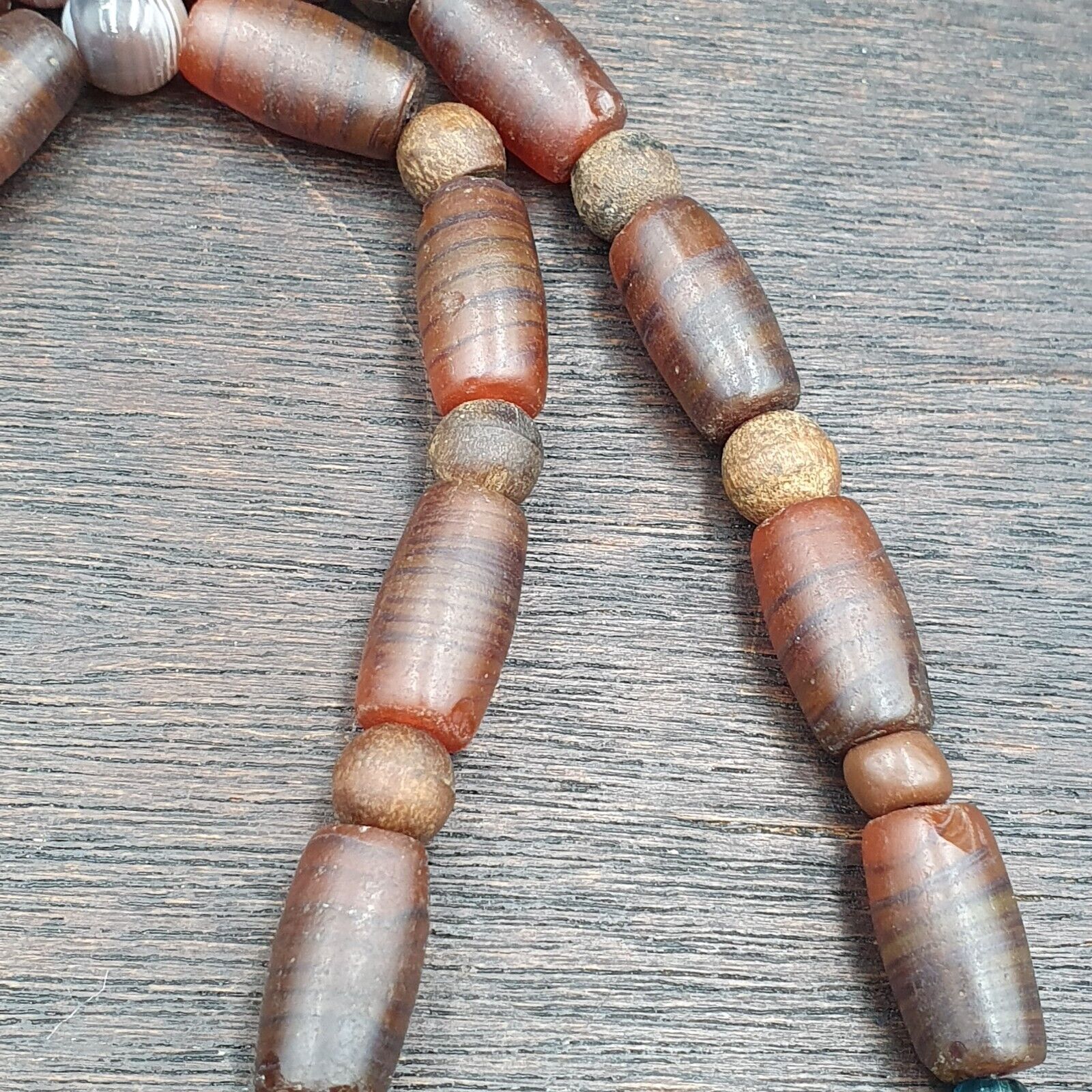 Ancient Islamic Roman Era Antique Glass Beads Necklace #NC 47