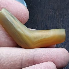 Rare Antique Yemeni Old Crystal Agate Middle Eastern yellow Agate Bead -Y3