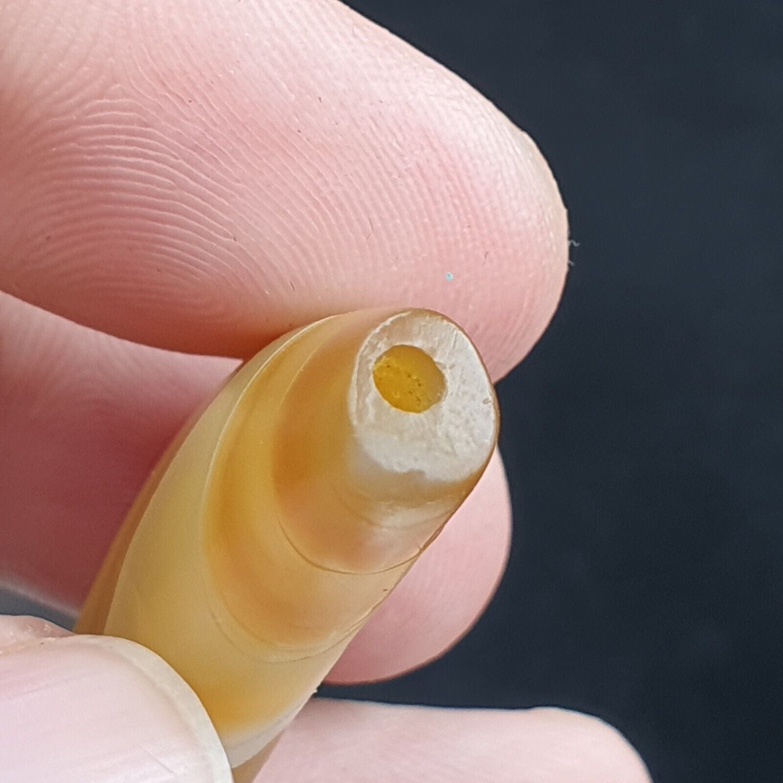 Rare Antique Yemeni Old Crystal Agate Middle Eastern yellow Agate Bead -Y2