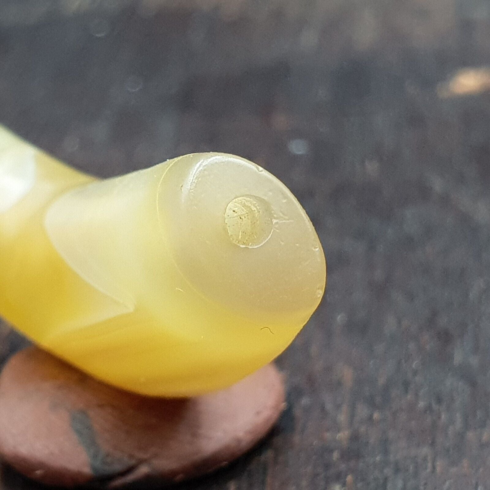 Antique Yemeni Old Crystal Agate Middle Eastern yellow Agate Bead -Y1