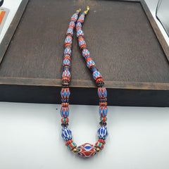 Venetian Inspired Vintage Trade beads Vintage Mix Chevron Beads necklace BCH-35