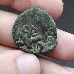 ANCIENT GREEK ROMAN BYZANTINE KUSHAN Coin Green Patina coin CN-7y
