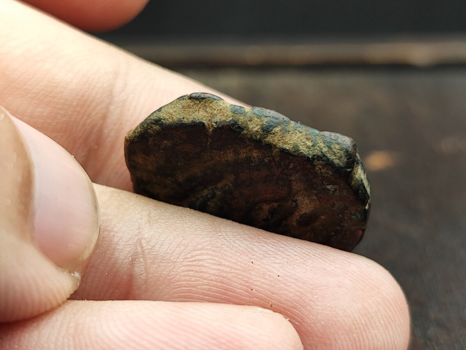 Bronze coin of Kushan emperor Vima Takto alias Soter Megas (80–90 CE) Ancient 4Y