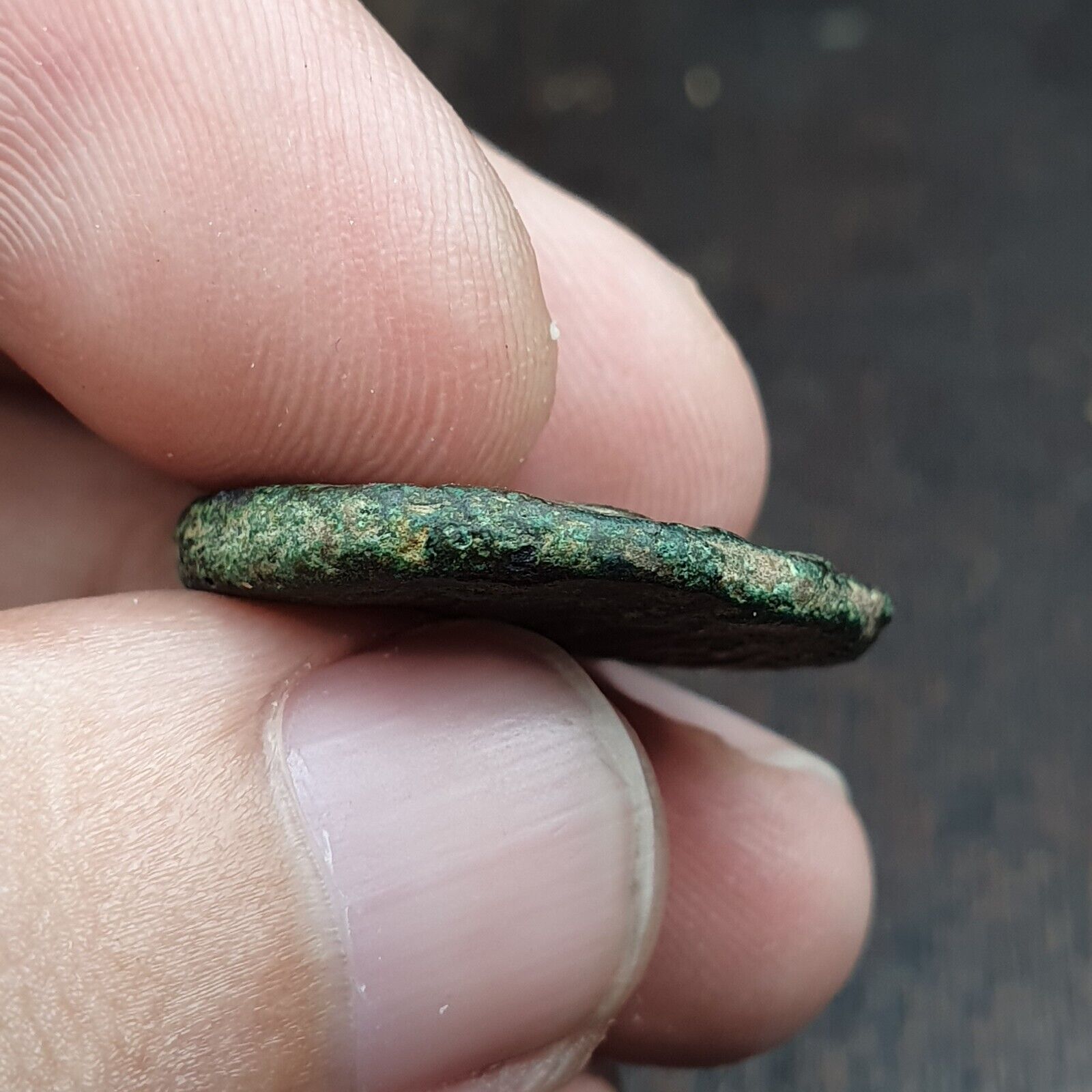 ANCIENT GREEK ROMAN BYZANTINE KUSHAN Coin Green Patina coin CN-7y