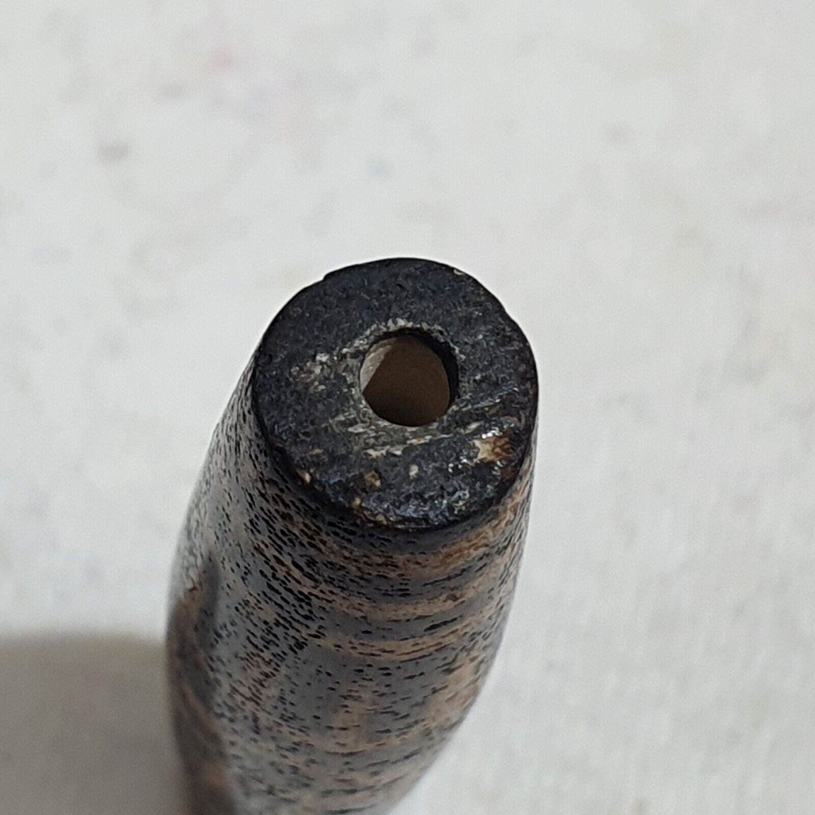 Antique PUMTEK PYU BEAD Rare pattern TUBE BEAD 36.4 mm SILKY PATINA PMT-3Y