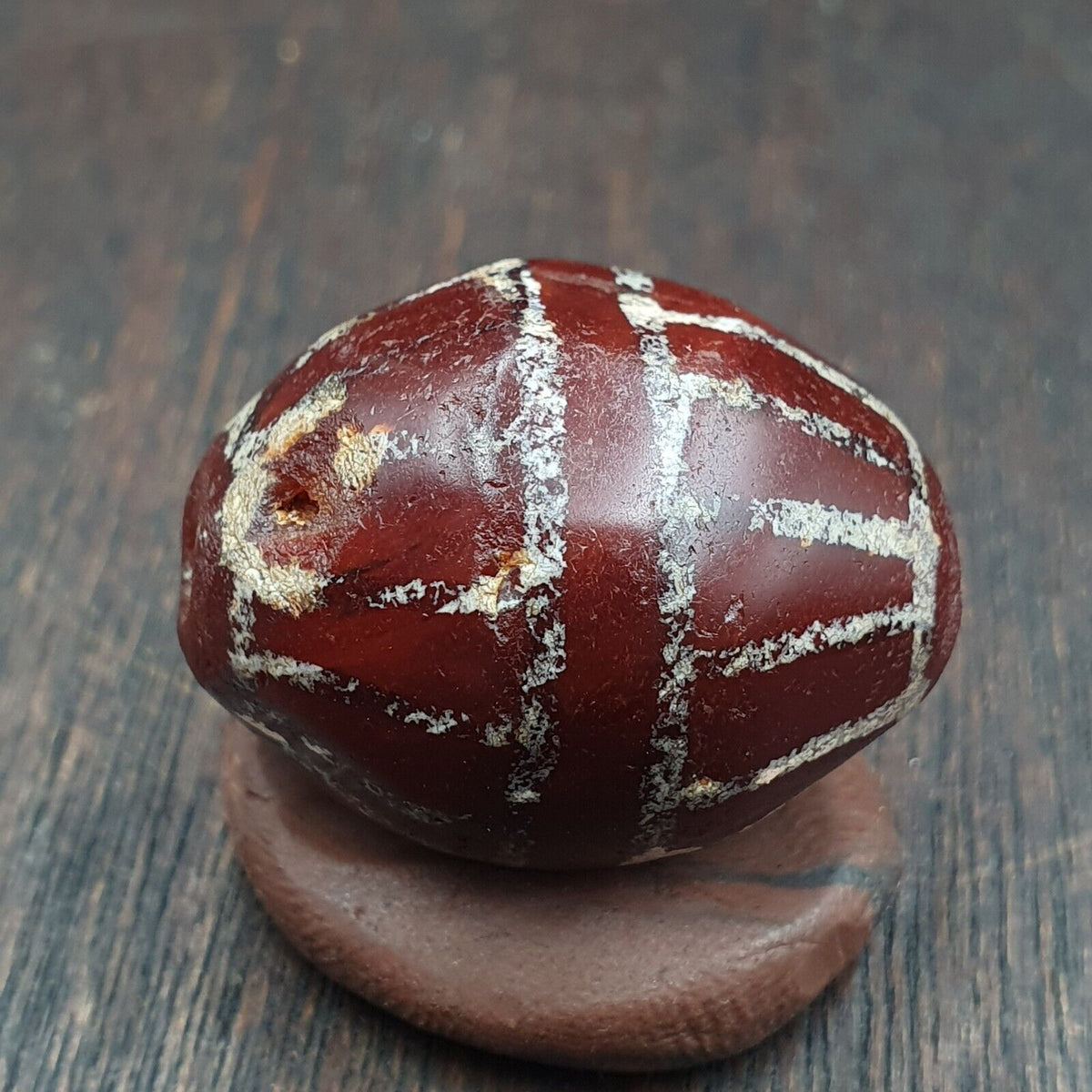 Exquisite Antique Tibetan Etched Agate Bead: A Rare Gem from the Past