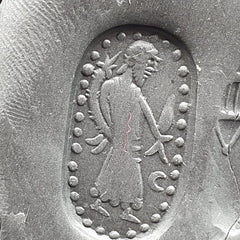 Red AGATE Scarab SEAL BEAD King Intaglio Stamp Seal Bead