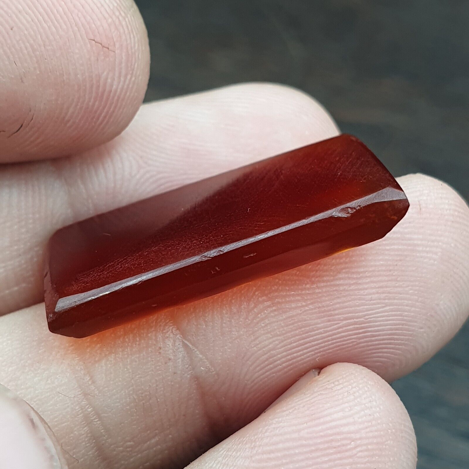 Red AGATE SEAL BEAD King Intaglio Stamp Cabochon For Ring Pandent