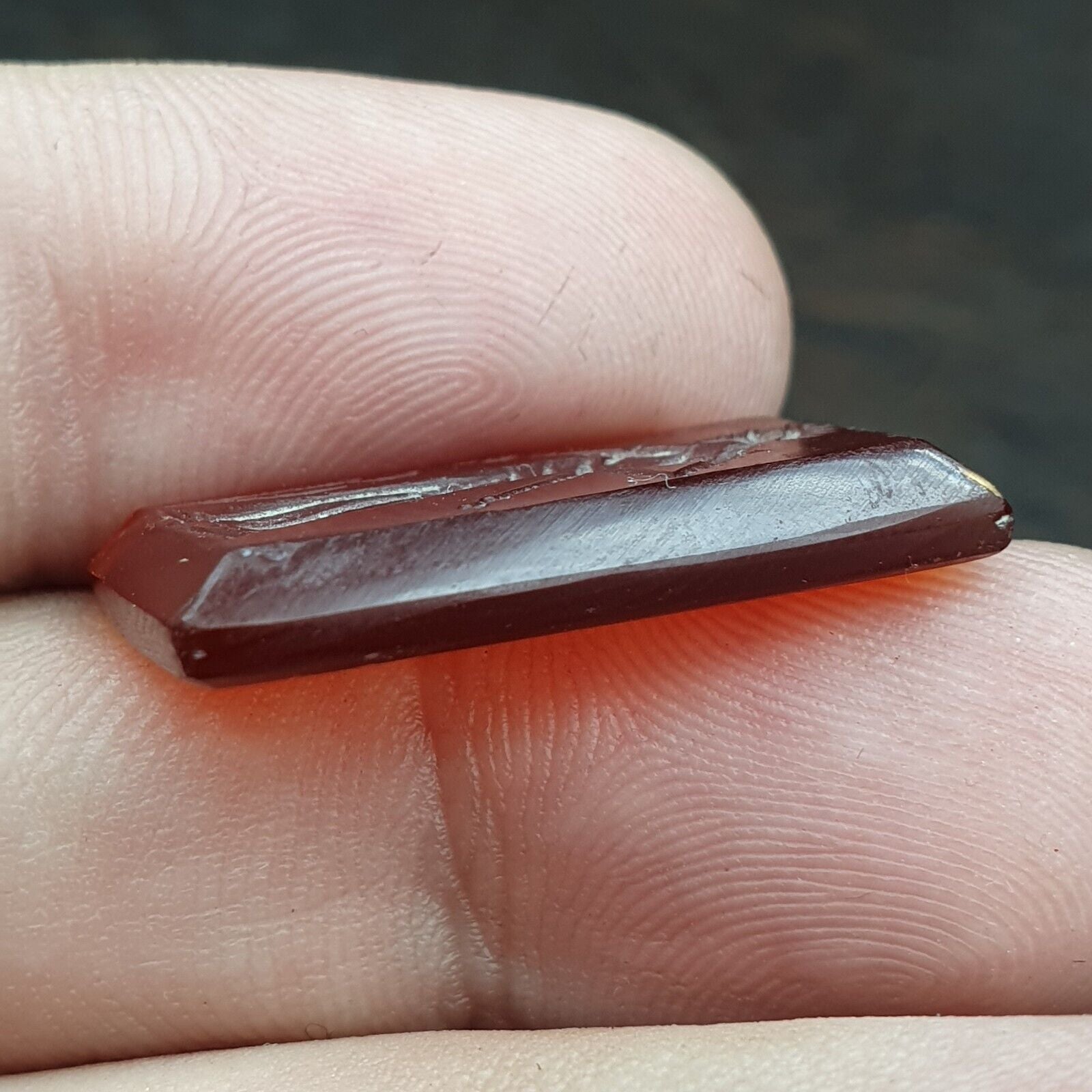 Red AGATE SEAL BEAD King Intaglio Stamp Cabochon For Ring Pandent