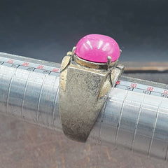 Antique Natural Afghanistan Ruby 925 Sterling Silver Ring